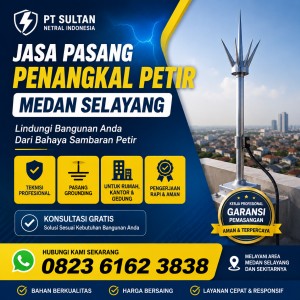 Jasa Pasang Penangkal Petir Medan Selayang