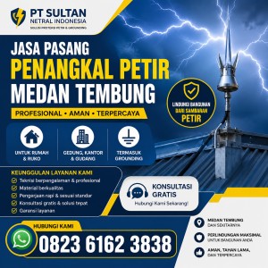 Jasa Pasang Penangkal Petir Medan Tembung
