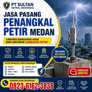 Jasa Pasang Penangkal Petir Medan