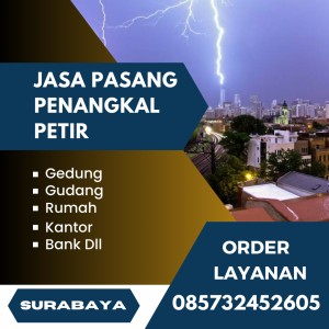 Jasa Pasang Penangkal Petir Wonocolo Surabaya