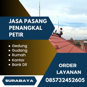 Jasa Pasang Penangkal Petir Tandes Surabaya
