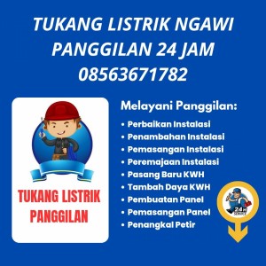 Tukang Listrik Kendal Ngawi Panggilan 24 Jam