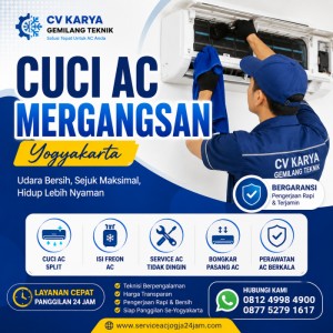 Cuci AC Mergangsan Yogyakarta Profesional & Bergaransi | CV Karya Gemilang Teknik