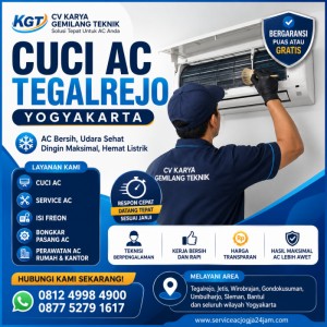 Cuci AC Tegalrejo Yogyakarta Profesional Bergaransi | CV Karya Gemilang Teknik