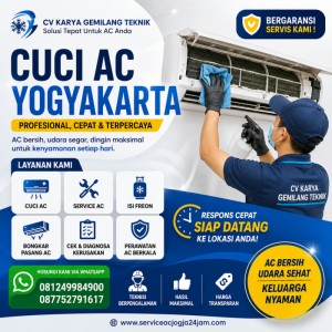 Cuci AC Yogyakarta Profesional Bergaransi | Service AC Panggilan Cepat