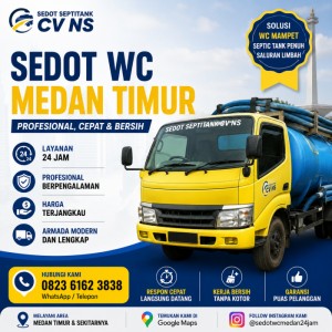 Sedot WC Medan Timur