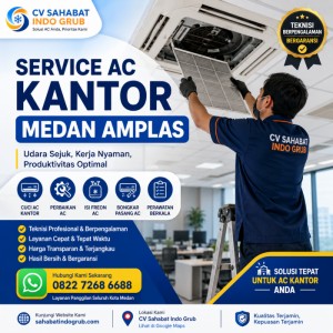 Service AC Kantor Medan Amplas Profesional dan Bergaransi | CV Sahabat Indo Grub