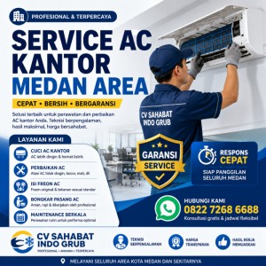 Service AC Kantor Medan Area Profesional dan Bergaransi | CV Sahabat Indo Grub