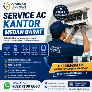Service AC Kantor Medan Barat Profesional dan Bergaransi | CV Sahabat Indo Grub
