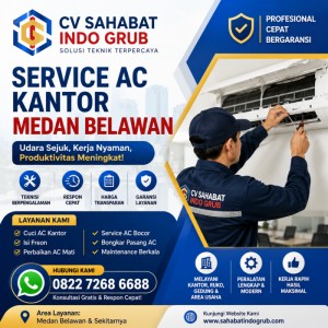 Service AC Kantor Medan Belawan Profesional & Bergaransi | CV Sahabat Indo Grub