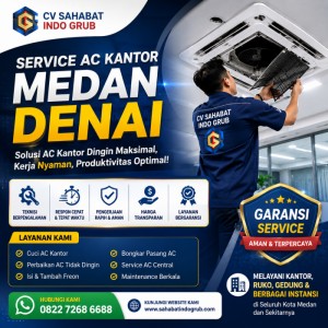 Service AC Kantor Medan Denai Profesional dan Cepat | CV Sahabat Indo Grub