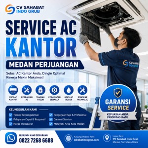 Service AC Kantor Medan Perjuangan