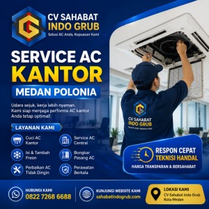 Service AC Kantor Medan Polonia