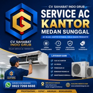 Service AC Kantor Medan Sunggal