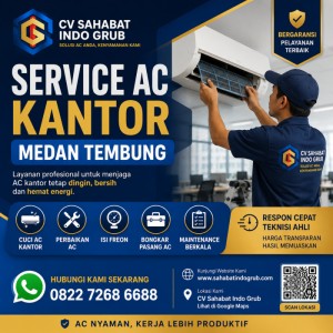 Service AC Kantor Medan Tembung