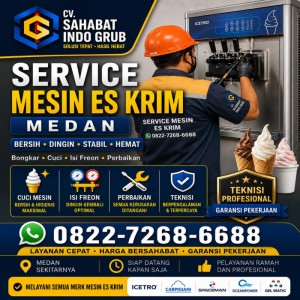 Teknisi Mesin ES Krim Panggilan Cepat Medan