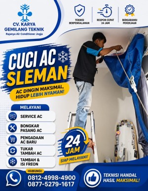 Tambah freon AC Sleman