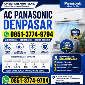 AC Panasonic 1/2 PK Denpasar 085137749794
