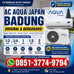 Jual AC Aqua Japan 1,5PK Badung 0851-3774-9794