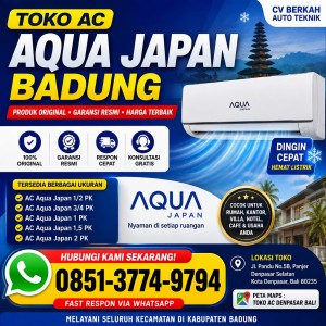 AC Aqua Japan 0,75PK Badung 0851-3774-9794