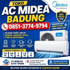 Toko AC Midea Badung 085137749794