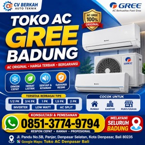 AC Gree 1PK Badung 085137749794