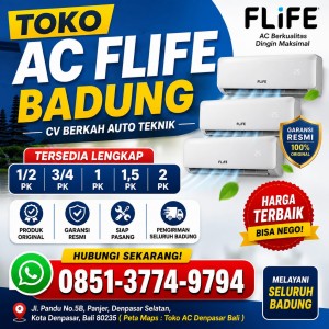AC Flife 2PK Badung 085137749794
