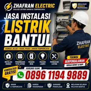 Tukang Listrik Profesional Bantul
