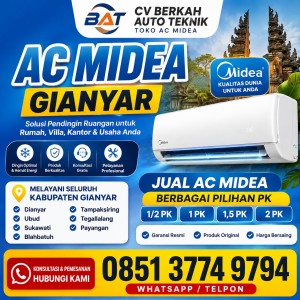 Jual AC Midea 2PK Gianyar