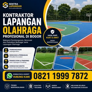 Kontraktor Lapangan Olahraga Profesional di Bogor