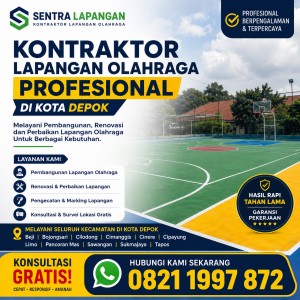 Kontraktor Lapangan Olahraga Profesional di Kota Depok
