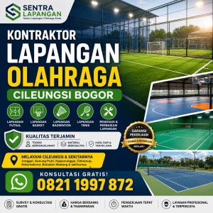 Kontraktor Lapangan Olahraga Cileungsi Bogor