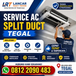 Service AC Split Duct Tegal