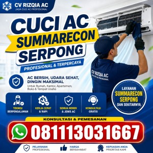 Cuci AC Summarecon Serpong