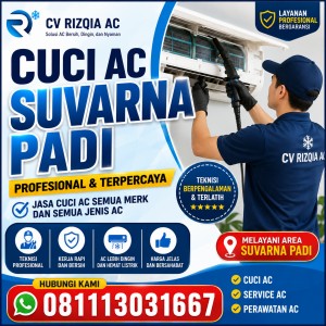 Cuci AC Suvarna Padi