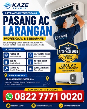 Pasang AC Larangan