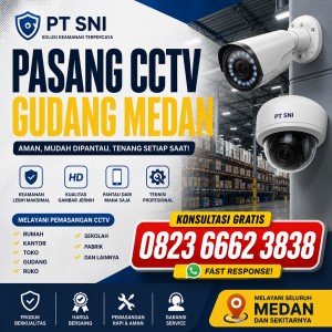 Pasang CCTV Gudang Medan