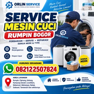 Service Mesin Cuci Rumpin Bogor