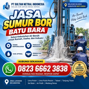 Jasa Sumur Bor Batu Bara