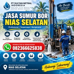 Jasa Sumur Bor Nias Selatan