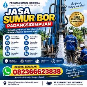 Jasa Sumur Bor Padangsidimpuan