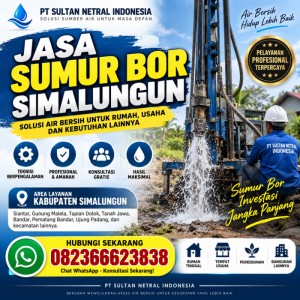Jasa Sumur Bor Simalungun