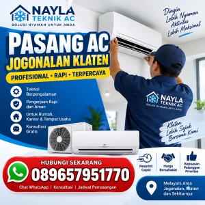 Pasang AC Jogonalan Klaten