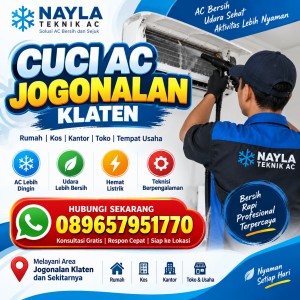 Cuci AC Jogonalan Klaten