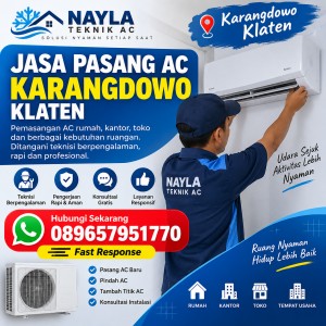 Jasa Pasang AC Karangdowo Klaten