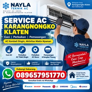 Pasang AC Karangnongko Klaten