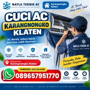 Cuci AC Karangnongko Klaten