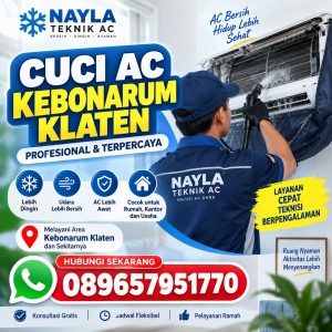Cuci AC Kebonarum Klaten