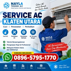 Jasa Pasang AC Klaten Utara