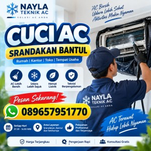 Cuci AC Srandakan Bantul
